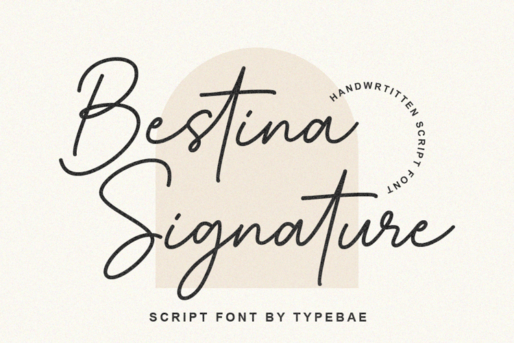 Bestina Signature Font