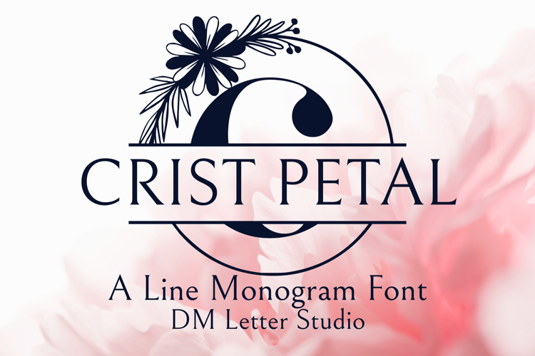 Crest Petal Split Monogram Font