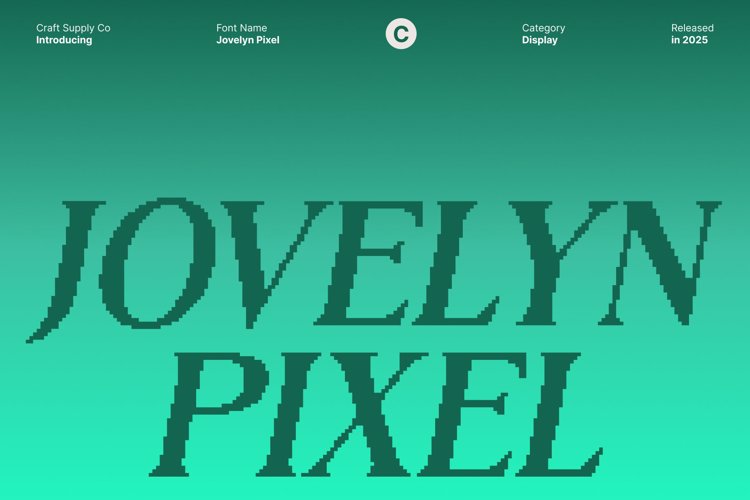 Preview of Jovelyn Pixel Font