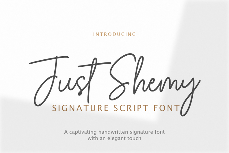 Just Shemy Font