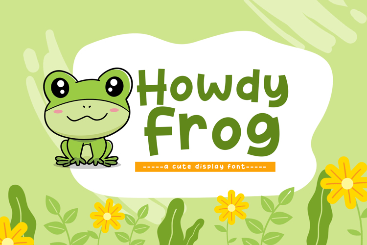 Howdy Frog Font