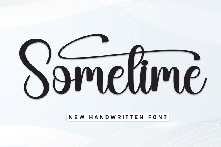 Preview of Sometime Font
