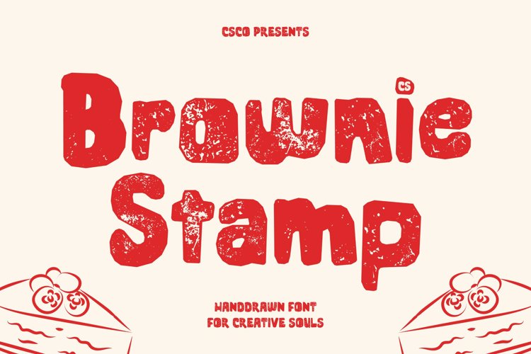 Preview of CS Brownie Stamp Font