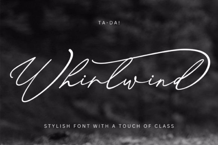 Whirlwind Handwriting Font