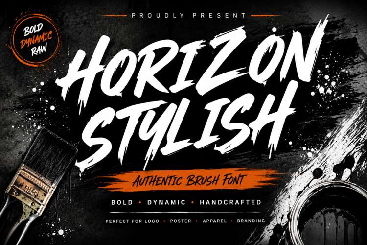Preview of Horizon Stylish Font
