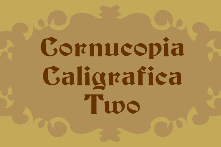 Cornucopia Caligrafica Two Font