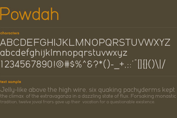 Powdah Font