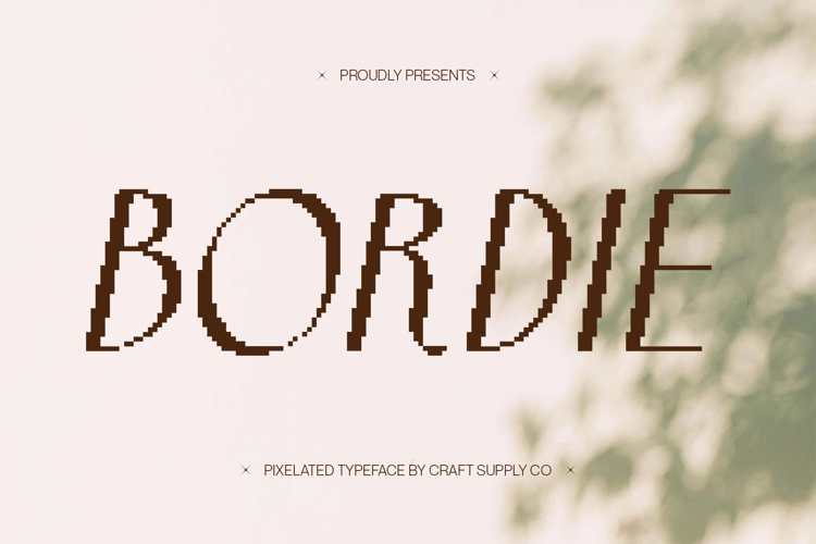 Preview of Bordie Pixel Font