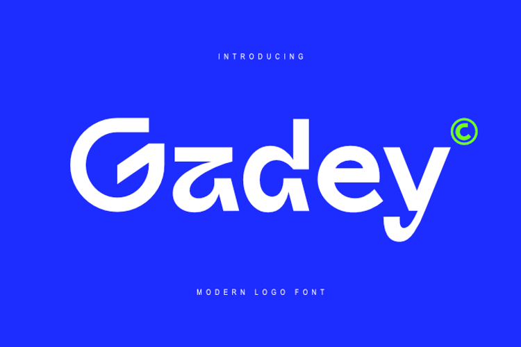 Preview of Gadey Font