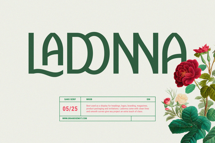 Preview of Ladonna Font