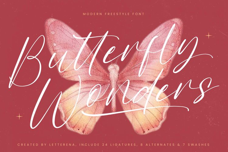 Butterfly Wonders VERSION Font