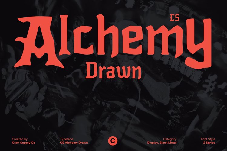 Preview of CS Alchemy Drawn Font