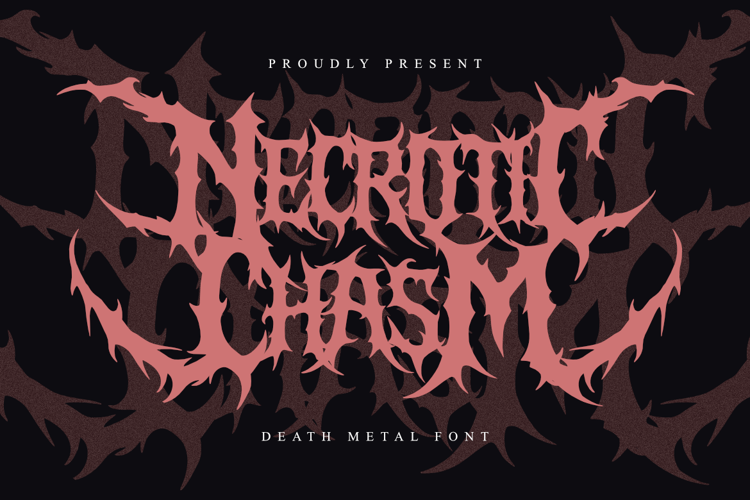 Preview of Necrotic Chasm Font
