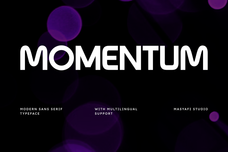 Preview of Momentum Font