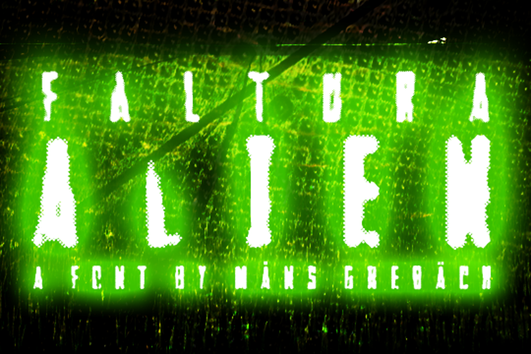 Faltura Alien Font