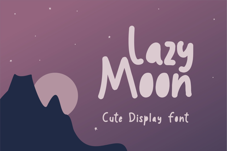 Lazy moon Font