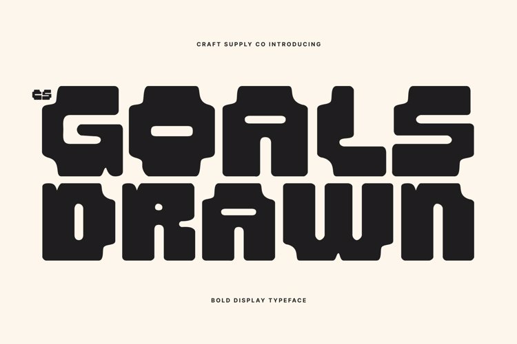 Preview of CS Goals Drawn Font