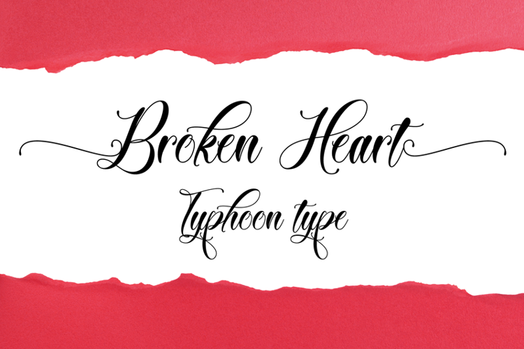 Broken Heart Font