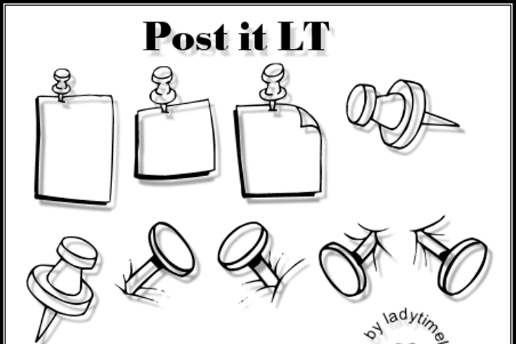 Post It LT Font