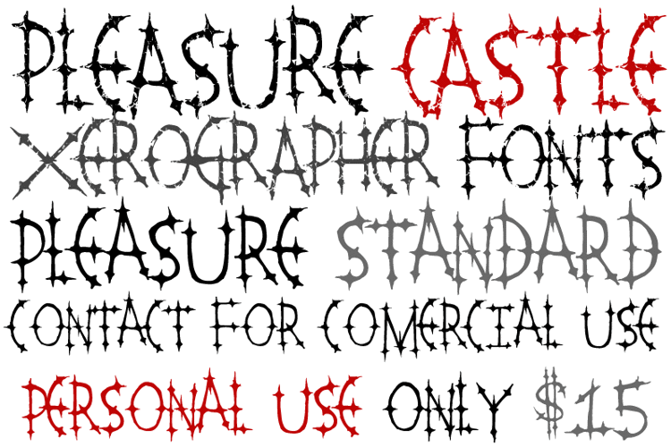 Pleasure Castle Font