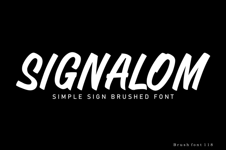 Preview of Signalom Font