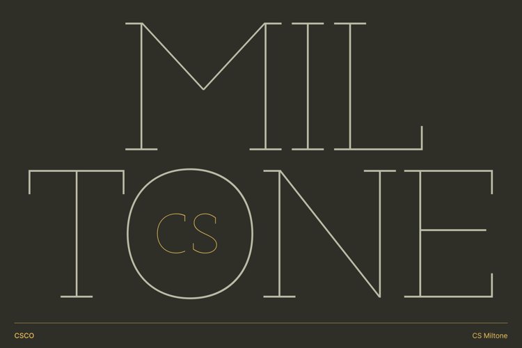 Preview of CS Miltone Font