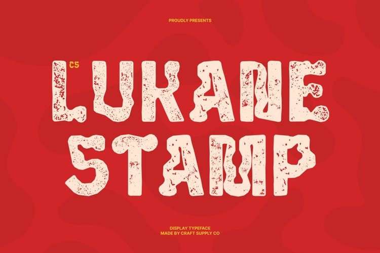 Preview of CS Lukane Stamp Font