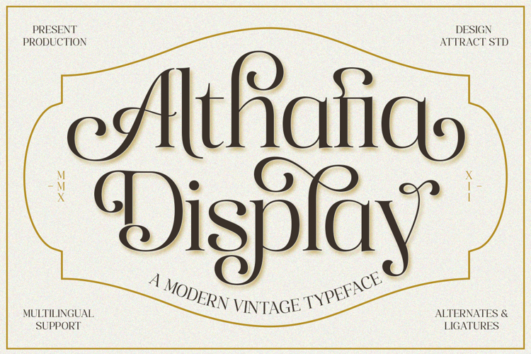 Althafia Display Font
