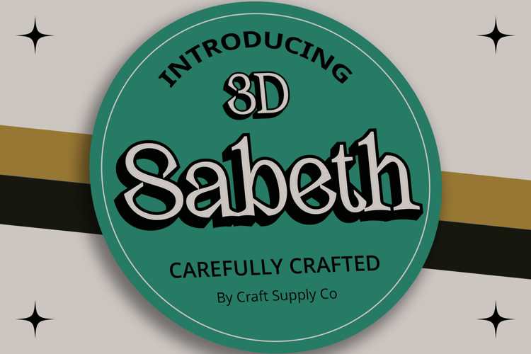Sabeth 3D Font