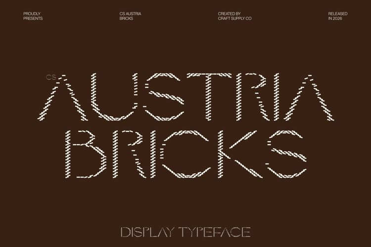 Preview of CS Austria Bricks Font
