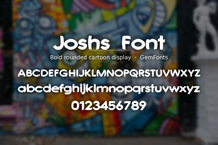 Preview of Joshs Font