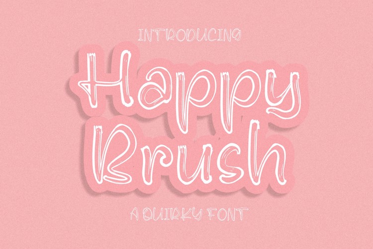 Happy Brush Font
