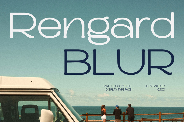 Preview of Rengard Blur Font