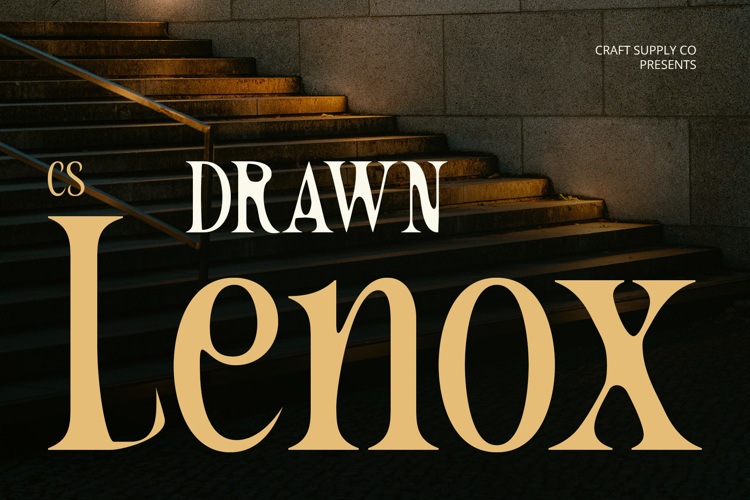 Preview of CS Lenox Drawn Font