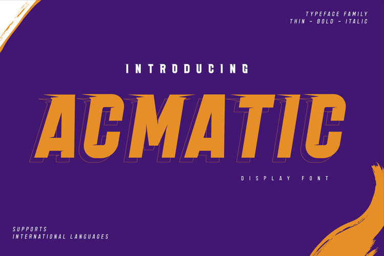 Acmatic Personal Font