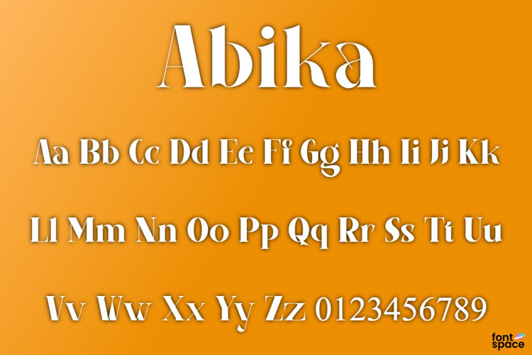 Preview of Abika Black Font
