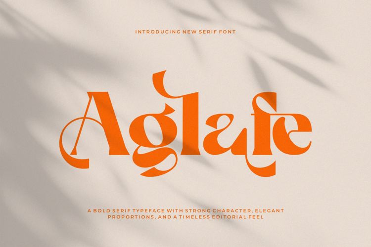 Preview of Aglafe Font