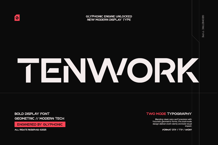 Preview of GC Tenwork Font