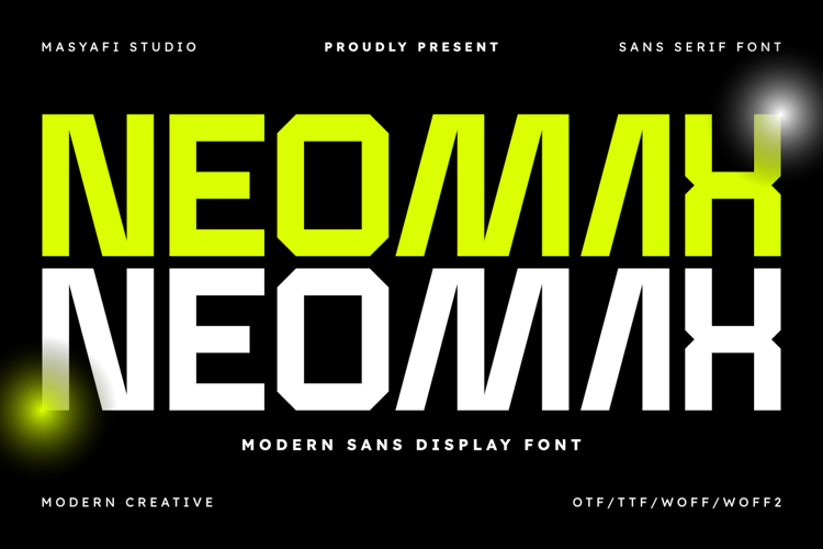 Preview of Neomax Font