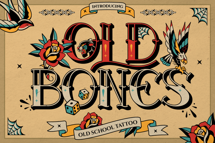Preview of Oldbones Font