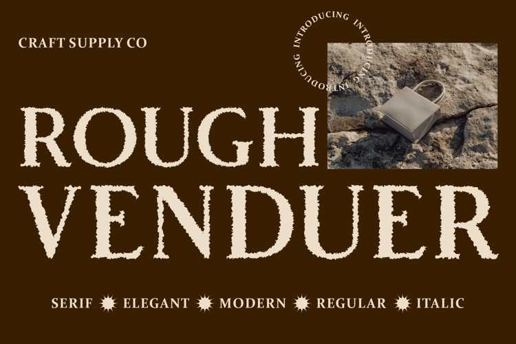 Vendeur Rough Font