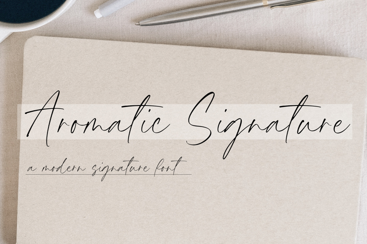 Aromatic Signature Font