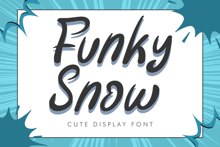Preview of Funky Snow Font