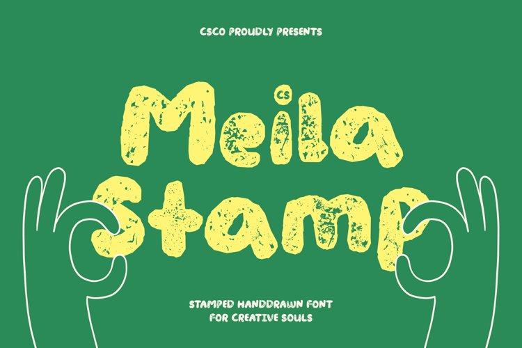 Preview of CS Meila Stamp Font