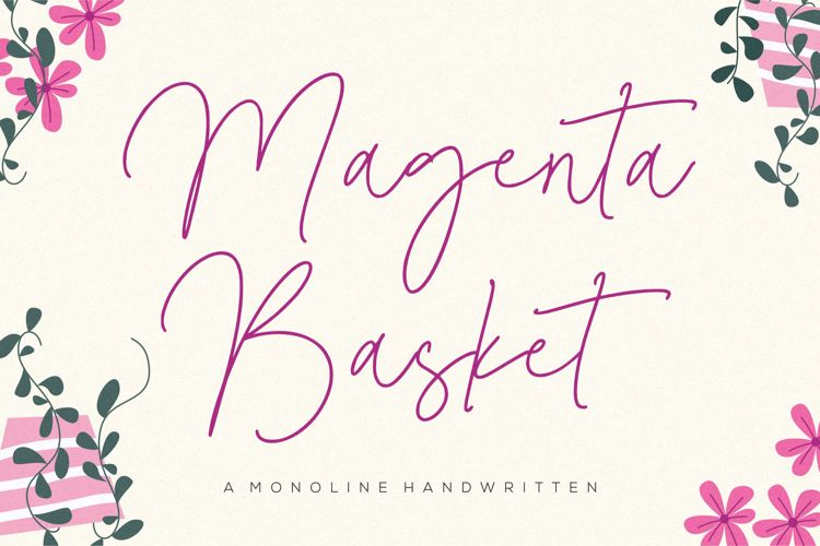 Magenta Basket Font