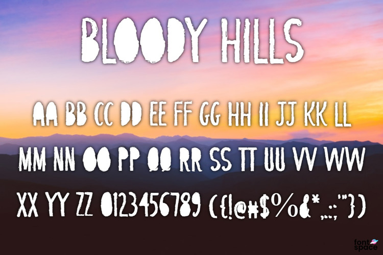 Bloody Hills Font
