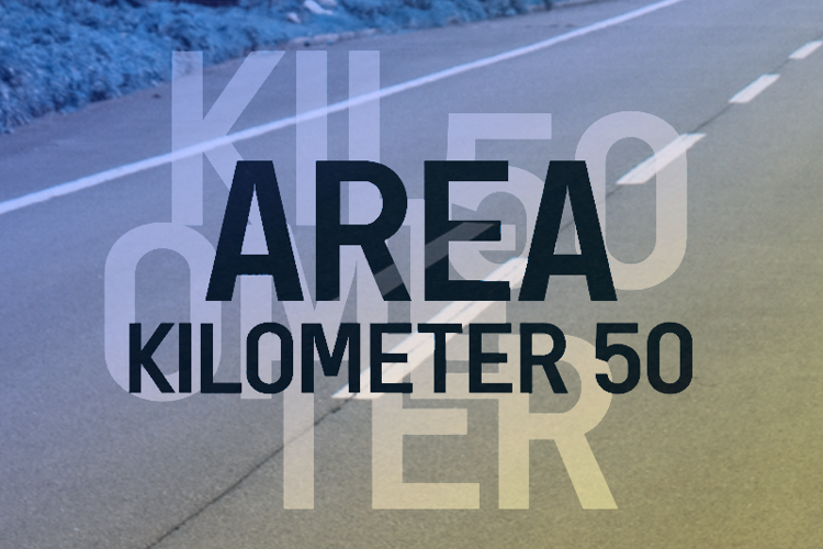 a Area Kilometer 50 Font