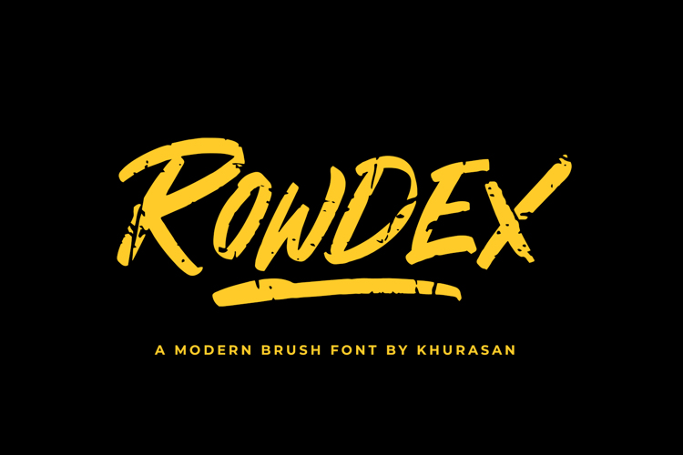 Rowdex Font