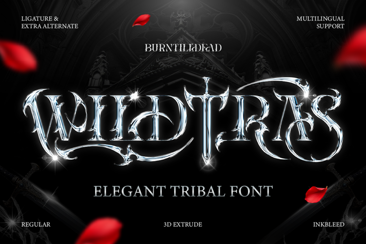 Preview of Wildtras Font