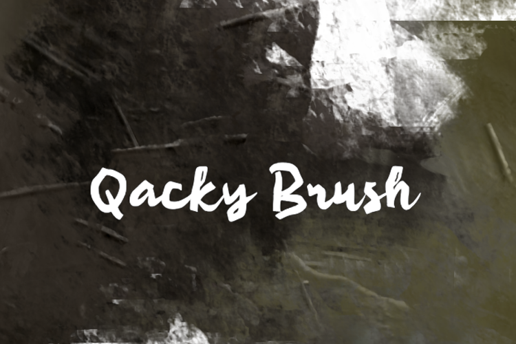 Qacky Brush Font